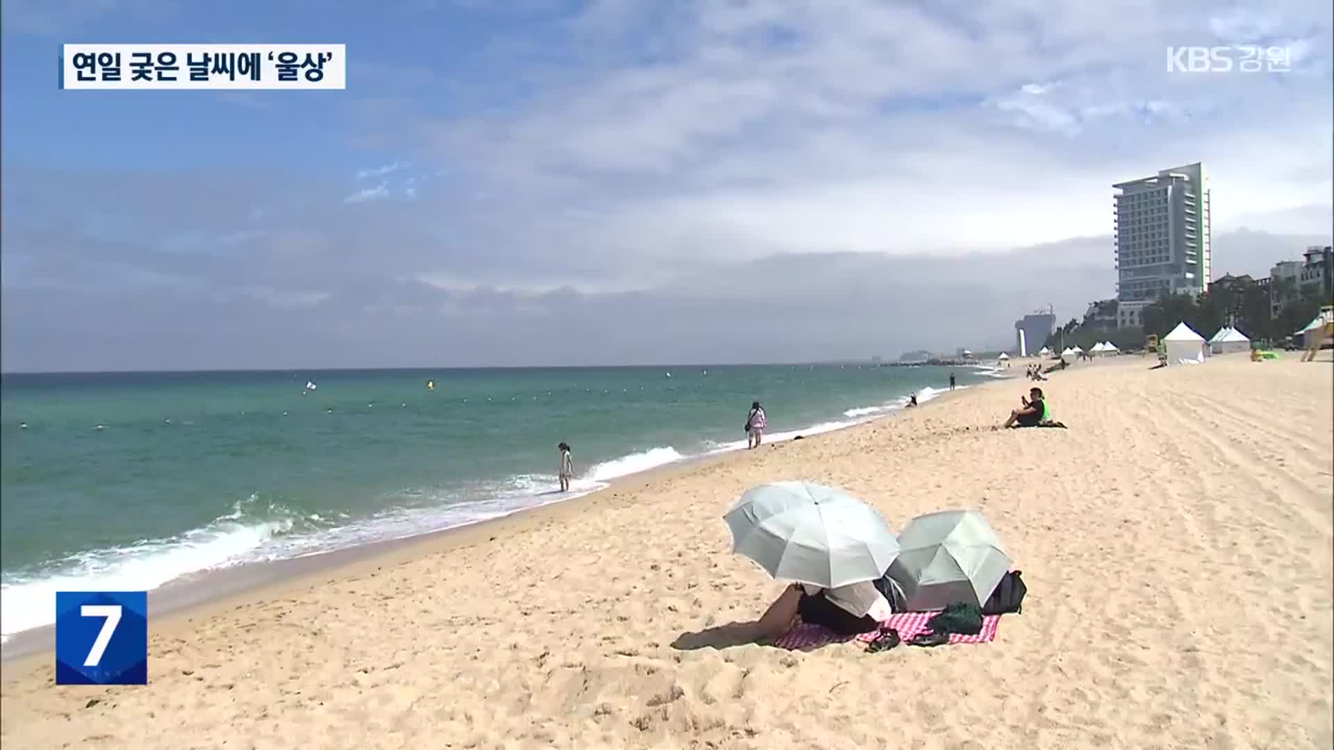 궂은 날씨에 해수욕장 ‘울상’…날씨가 ‘변수’