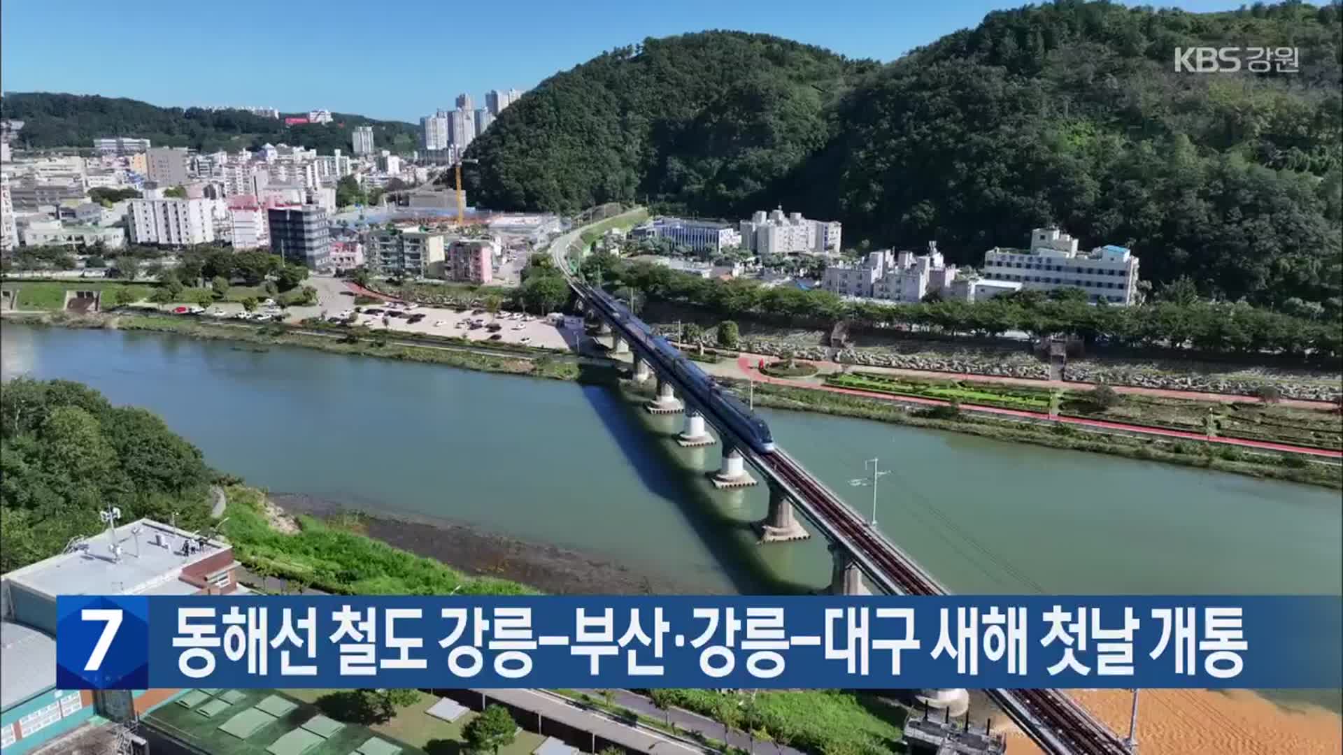 동해선 철도 강릉-부산·강릉-대구 새해 첫날 개통