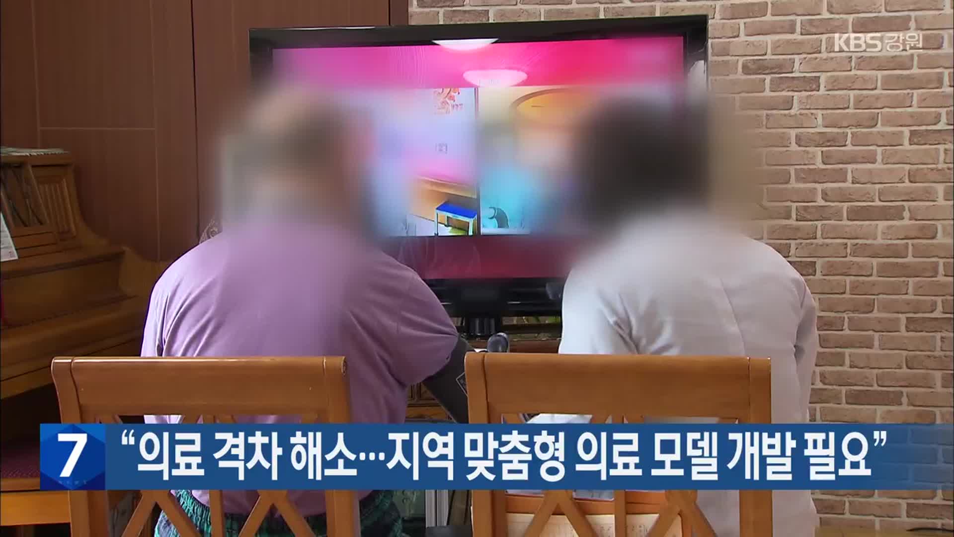 “의료 격차 해소…지역 맞춤형 의료 모델 개발 필요”