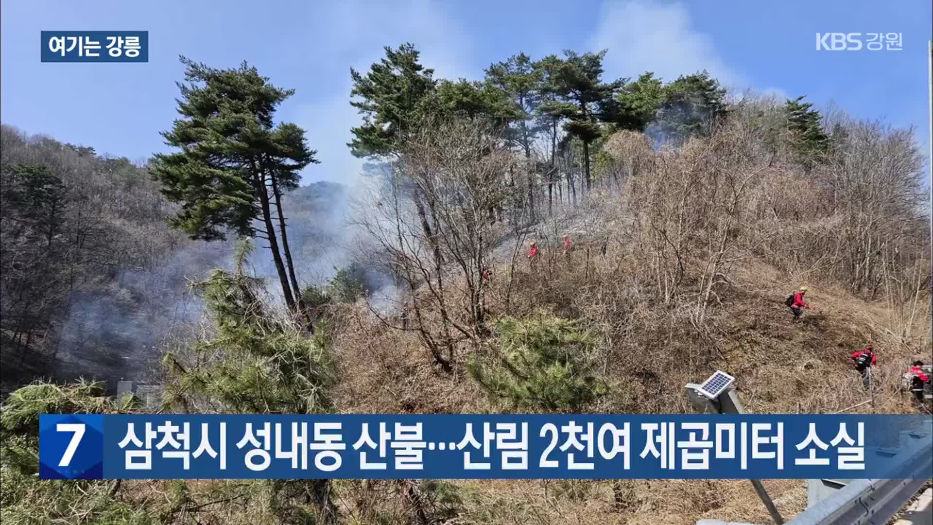 [여기는 강릉] 삼척시 성내동 산불…산림 2천여 제곱미터 소실 외