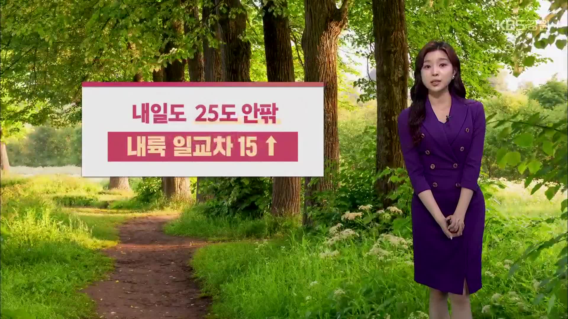 [날씨] 강원 내일도 25도 안팎…북부 산지 강풍주의보