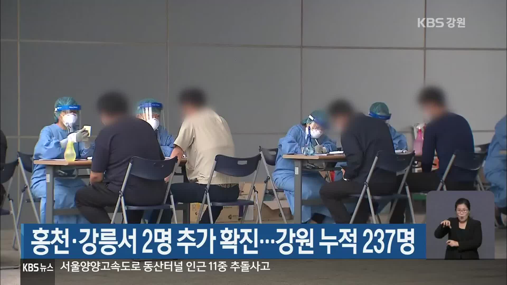 홍천·강릉서 2명 추가 확진…강원 누적 237명