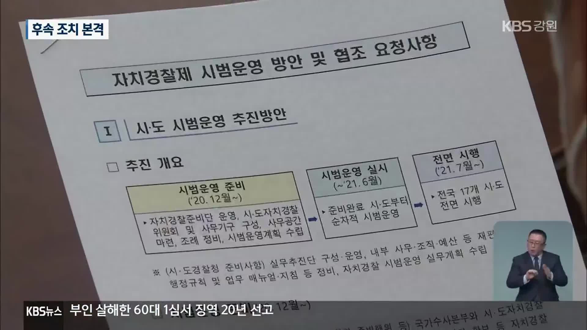 ‘의회 자치권 확대와 자치경찰제 도입’ 후속 조치 본격