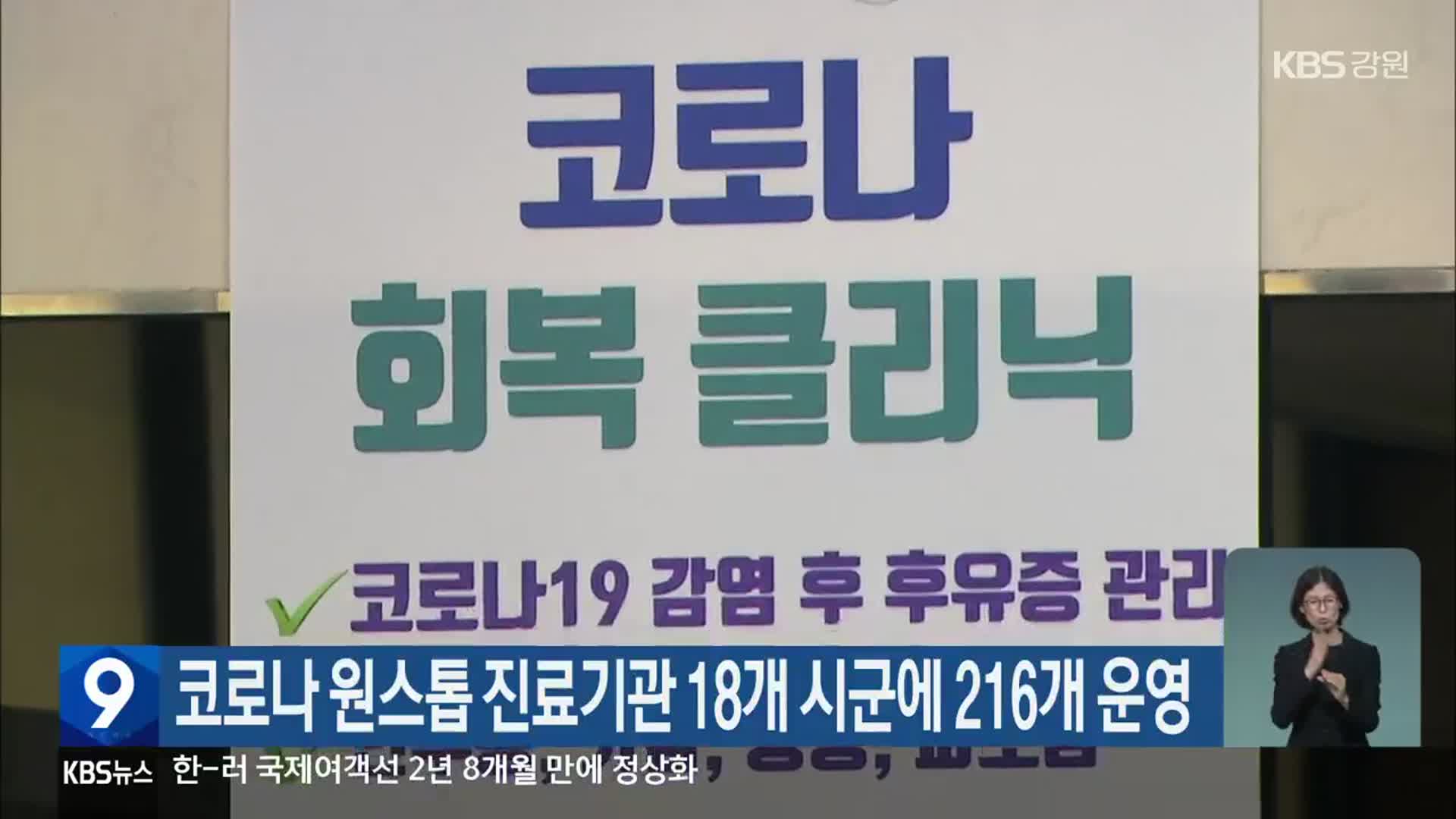 코로나19 원스톱 진료기관 18개 시군에 216개 운영