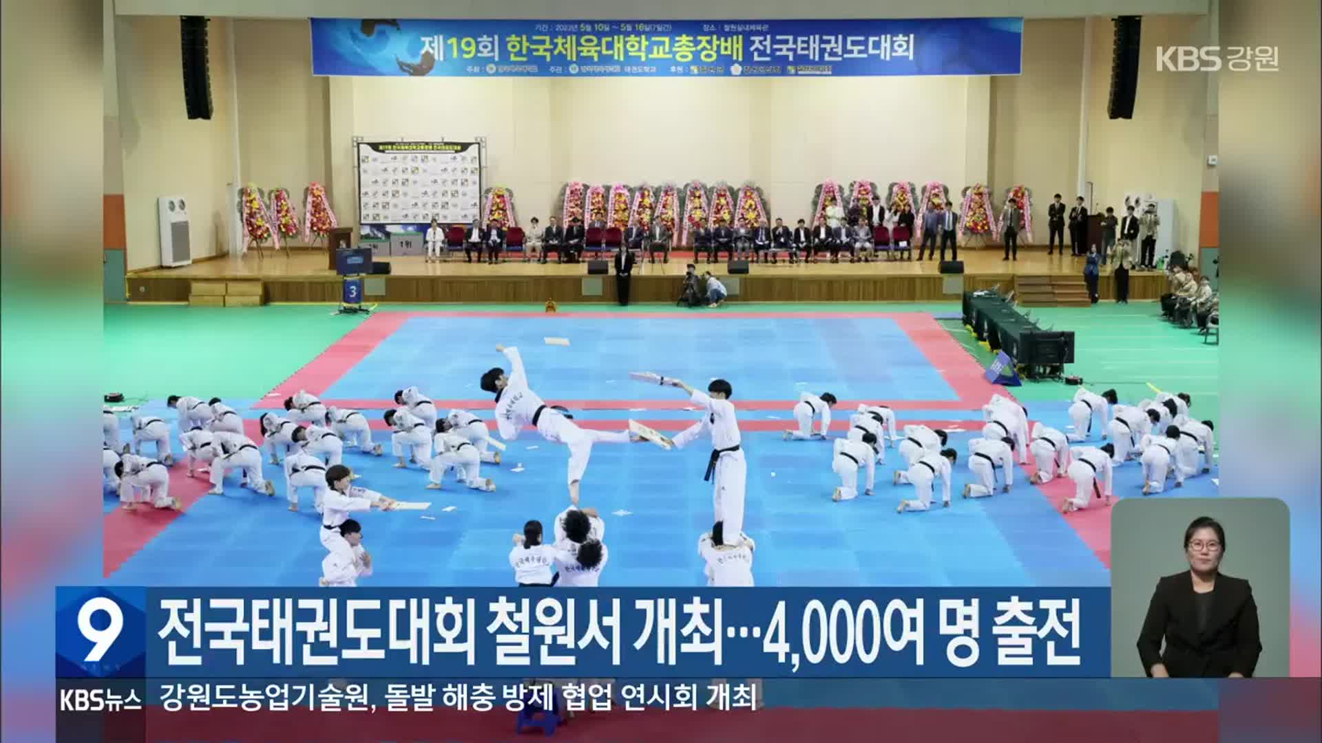 전국태권도대회 철원서 개최…4,000여 명 출전