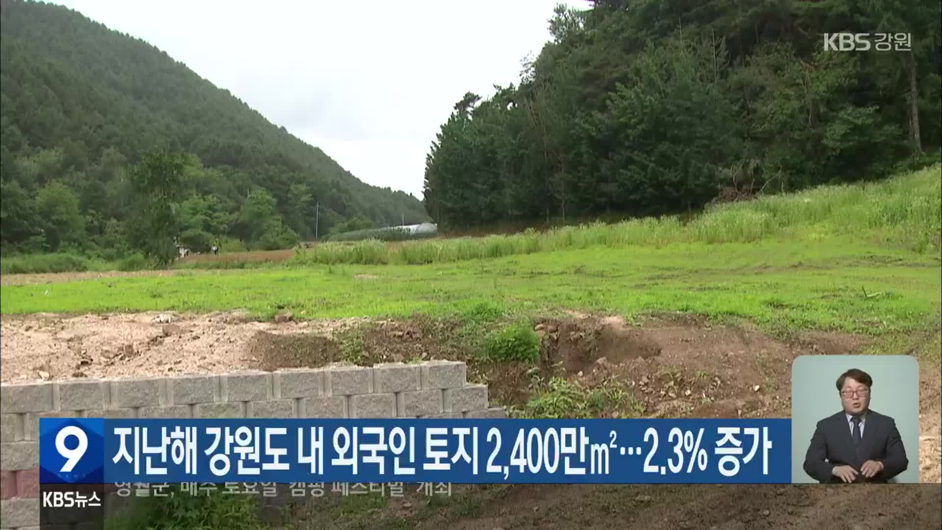 지난해 강원도 내 외국인 토지 2,400만㎡…2.3% 증가