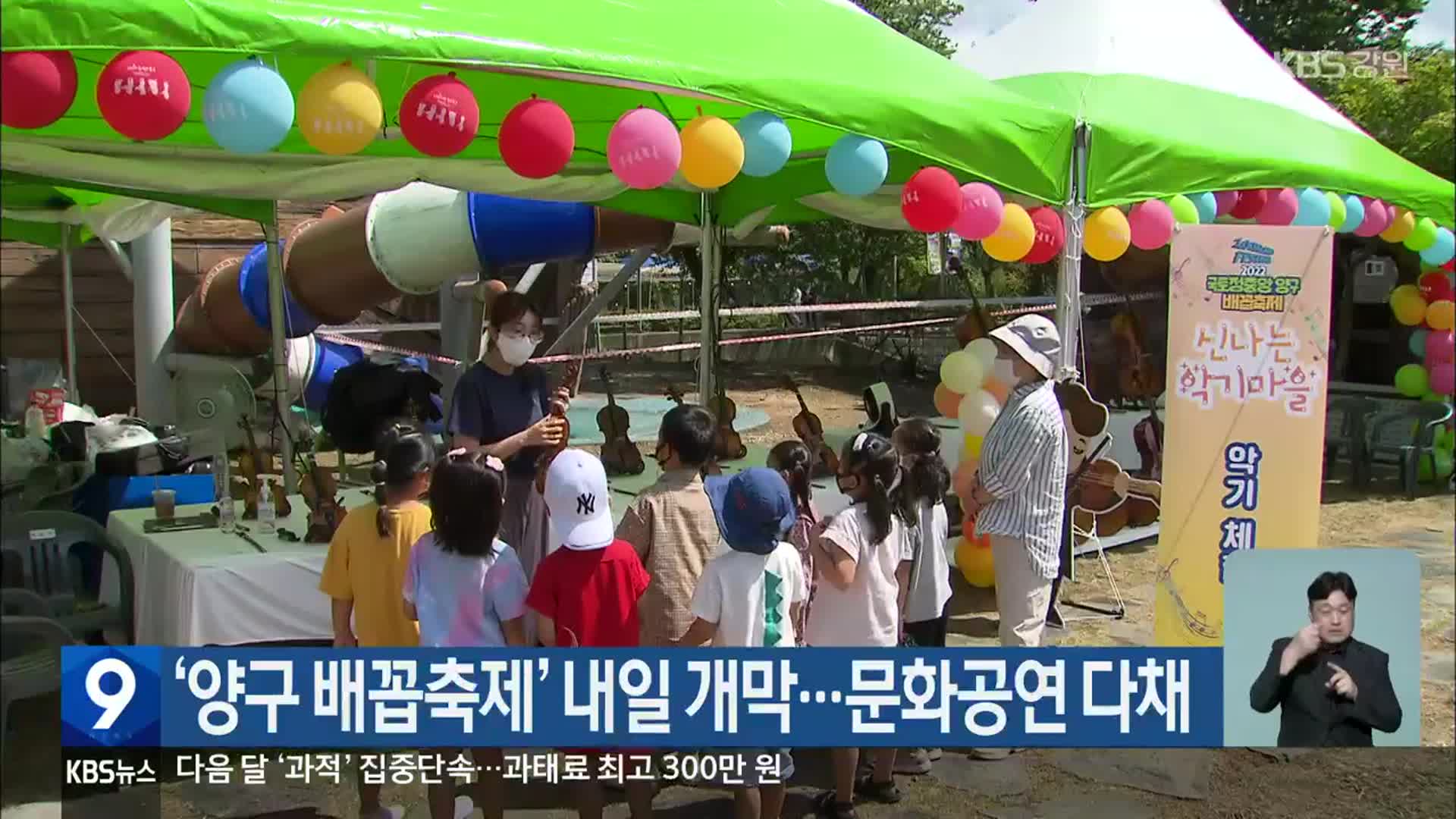 ‘양구 배꼽축제’ 내일 개막…문화공연 다채