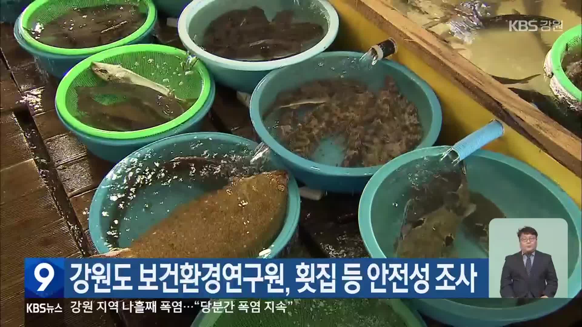 강원도 보건환경연구원, 횟집 등 안전성 조사