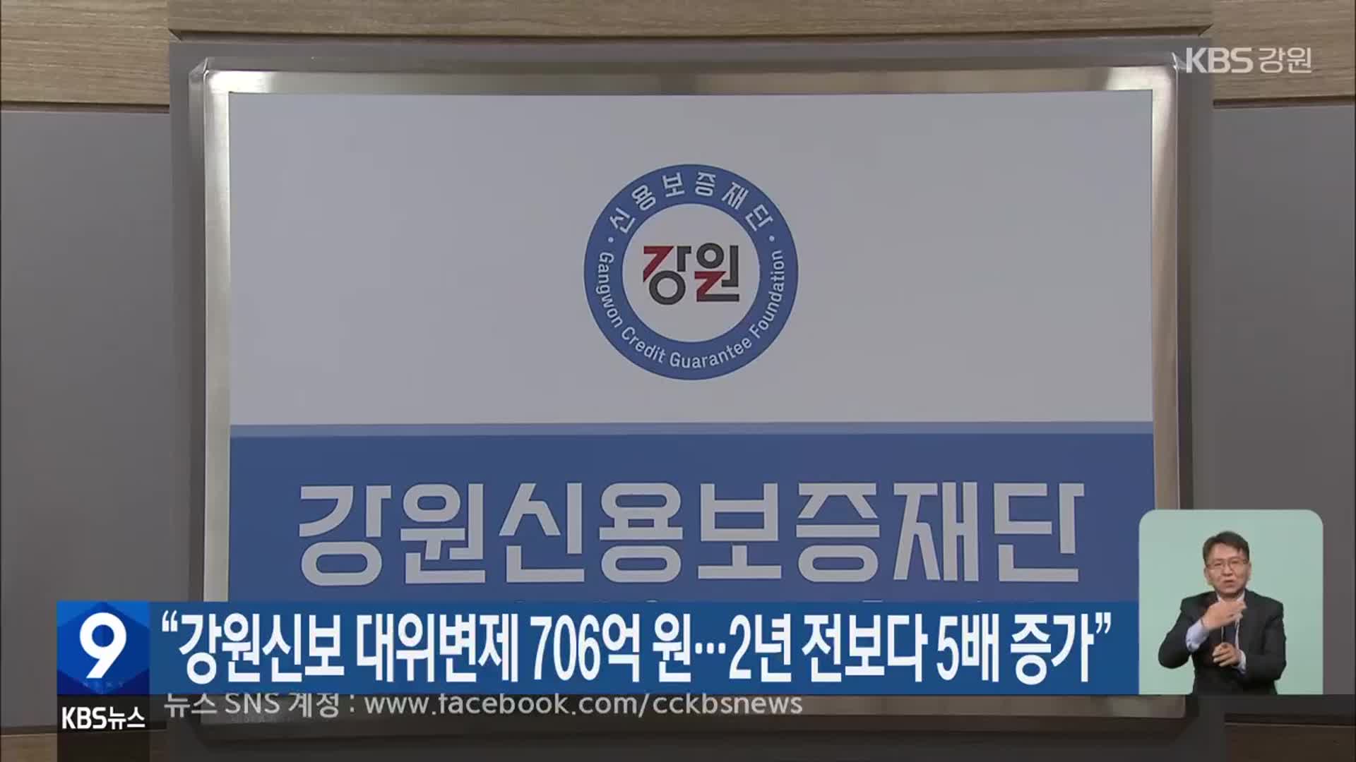 “강원신보 대위변제 706억 원…2년 전보다 5배 증가”