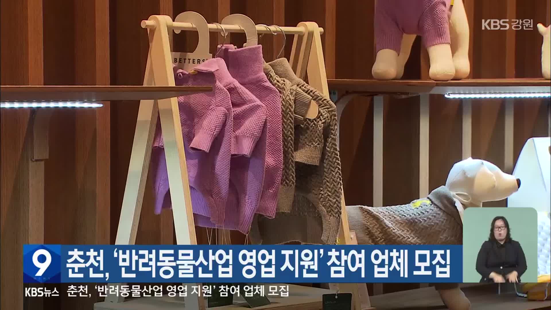 춘천, ‘반려동물산업 영업 지원’ 참여 업체 모집