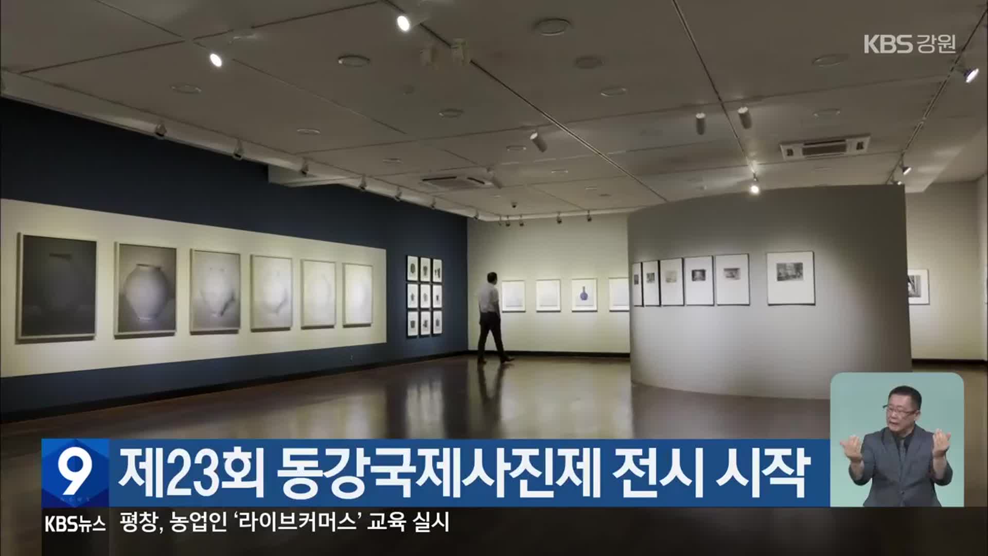 제23회 동강국제사진제 전시 시작