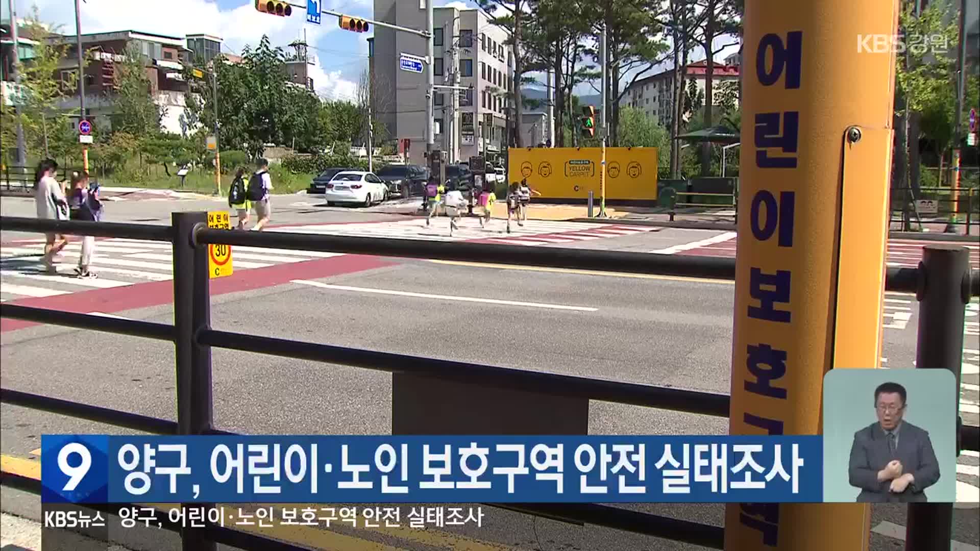 양구, 어린이·노인 보호구역 안전 실태조사