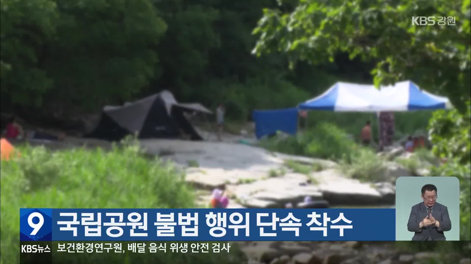 국립공원 불법 행위 단속 착수