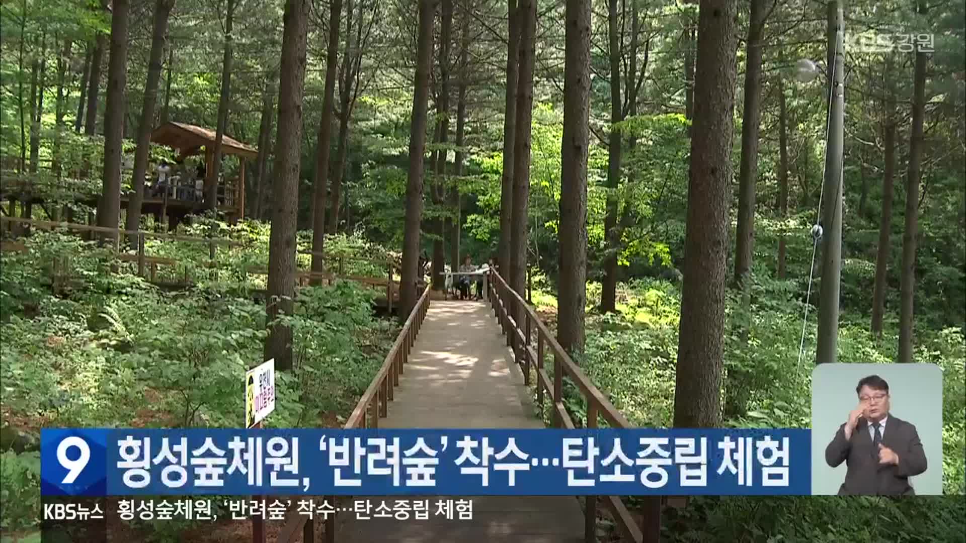 횡성숲체원, ‘반려숲’ 착수…탄소중립 체험