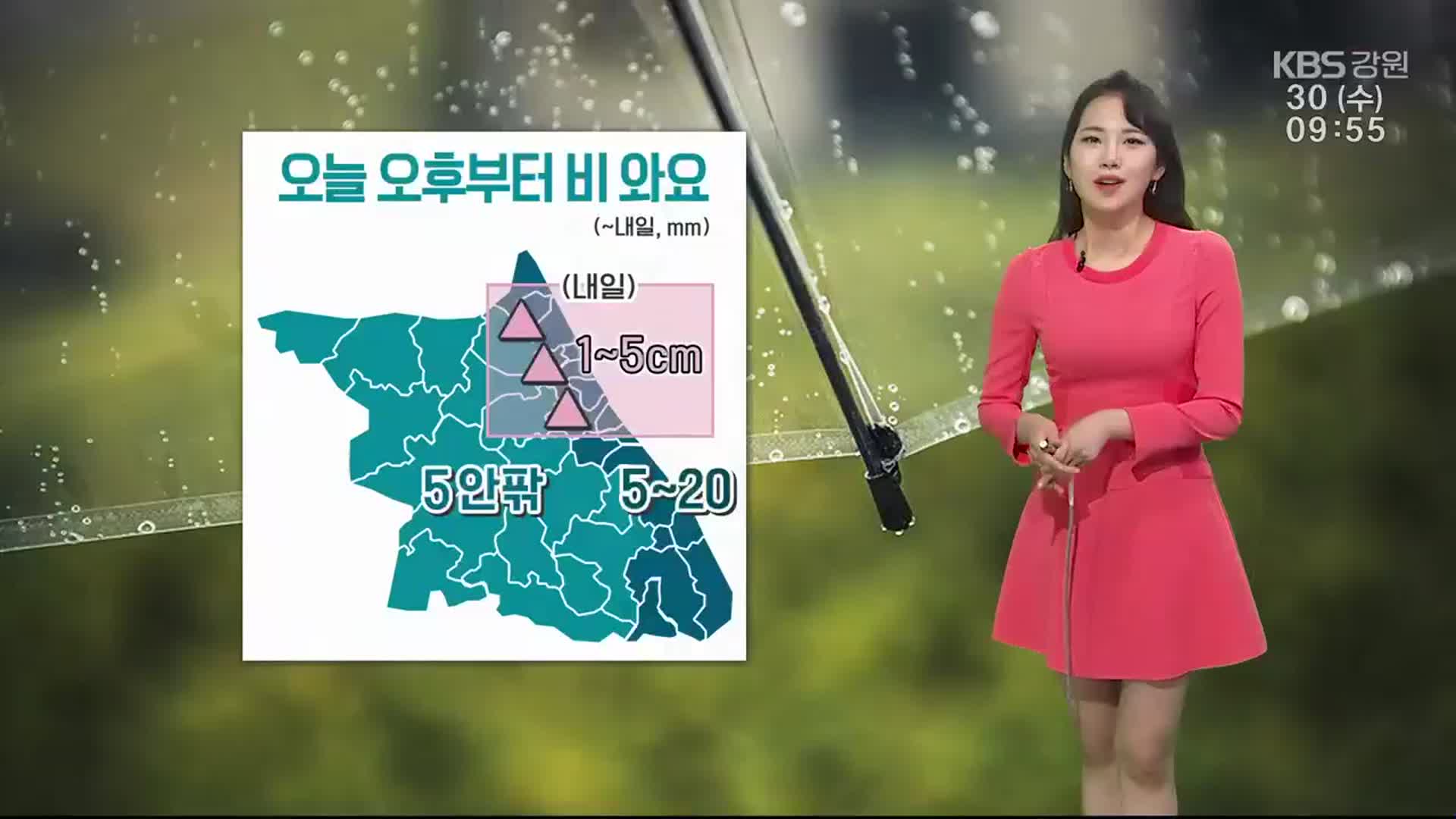 날씨] 강원 오후부터 '비'…낮 최고 13~19도
