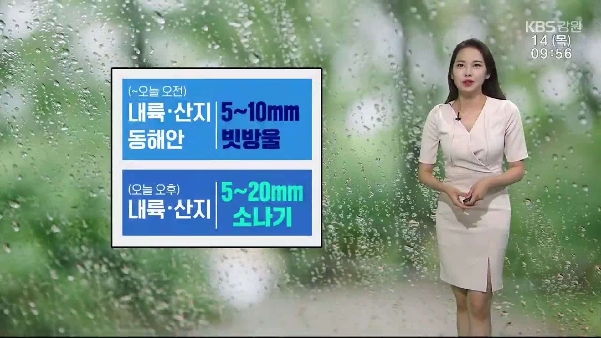 [날씨] 강원 내륙·산지 오후부터 소나기…낮부터 더워져