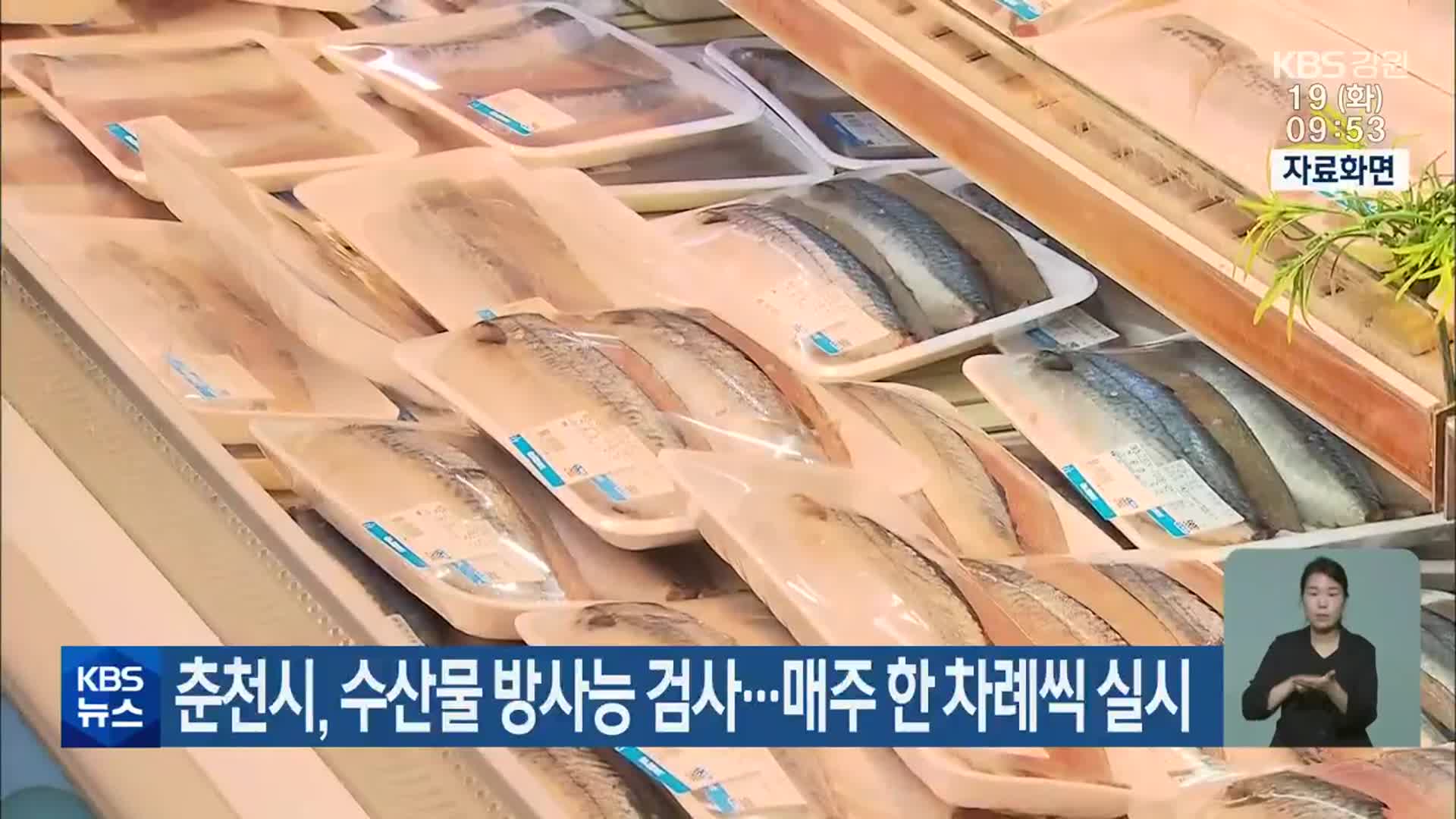 춘천시, 수산물 방사능 검사…매주 한 차례씩 실시