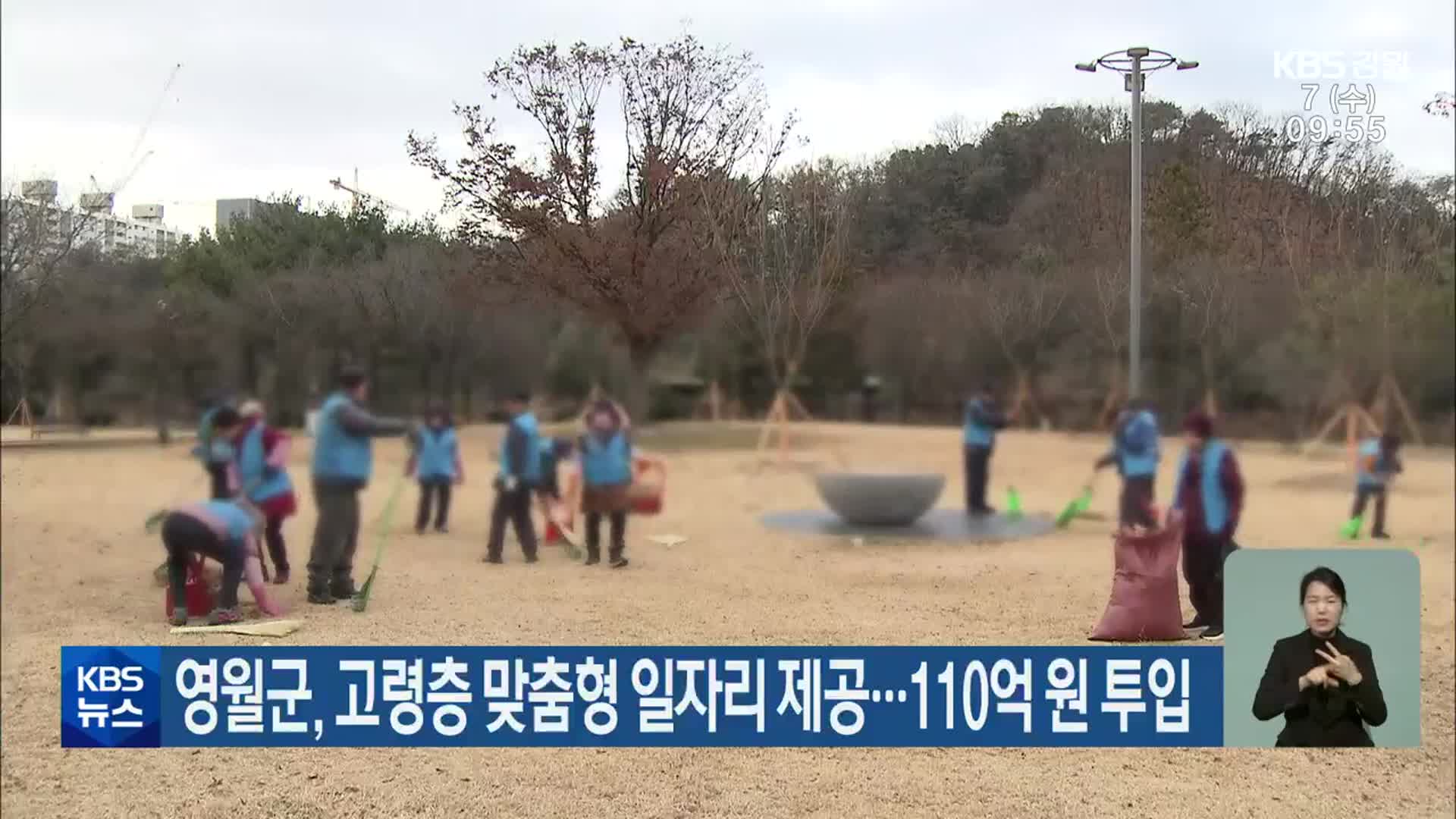영월군, 고령층 맞춤형 일자리 제공…110억 원 투입