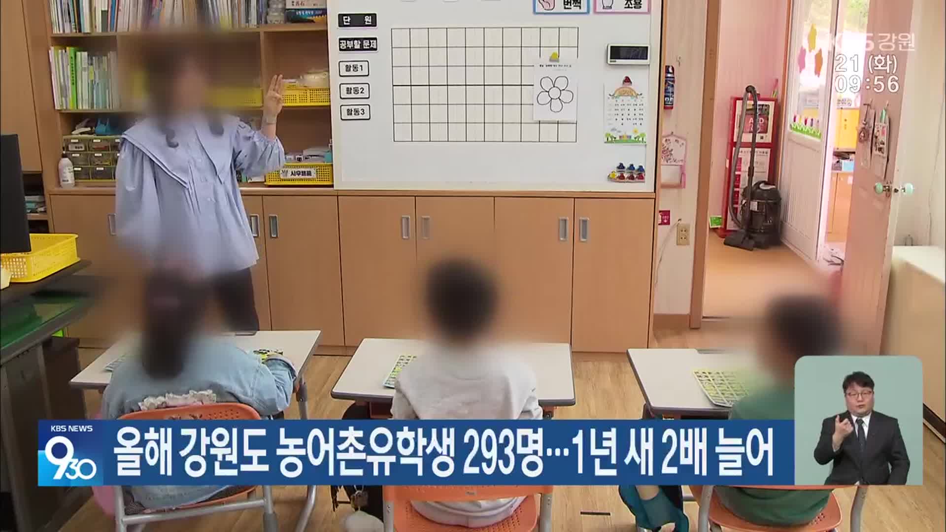 올해 강원도 농어촌유학생 293명…1년 새 2배 늘어