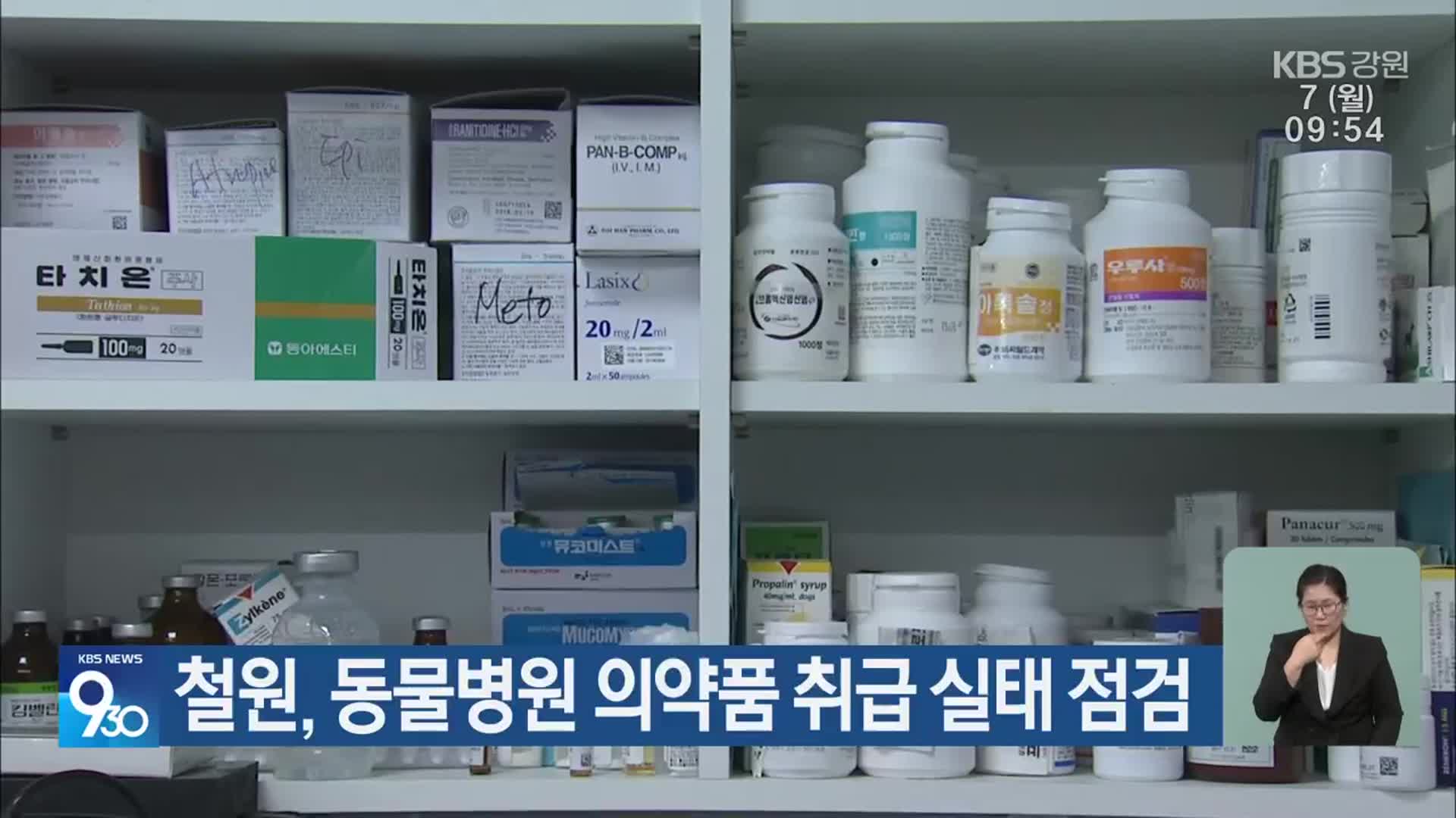 철원, 동물병원 의약품 취급 실태 점검