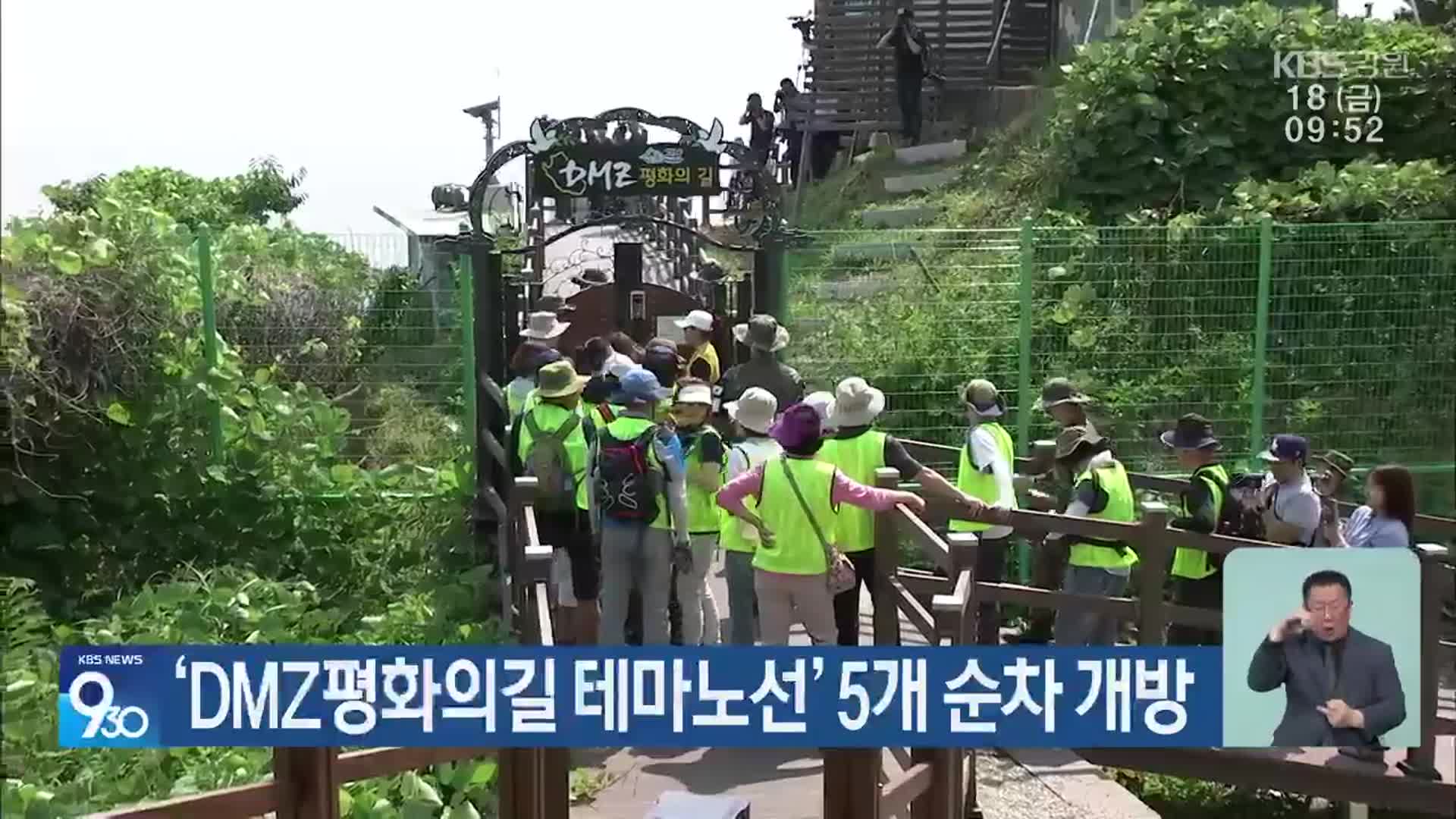 ‘DMZ 평화의길 테마노선’ 5개 순차 개방