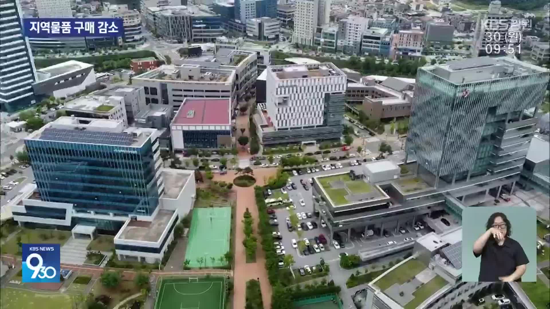 강원혁신도시 지역물품 구매 감소…지역 상인 분통