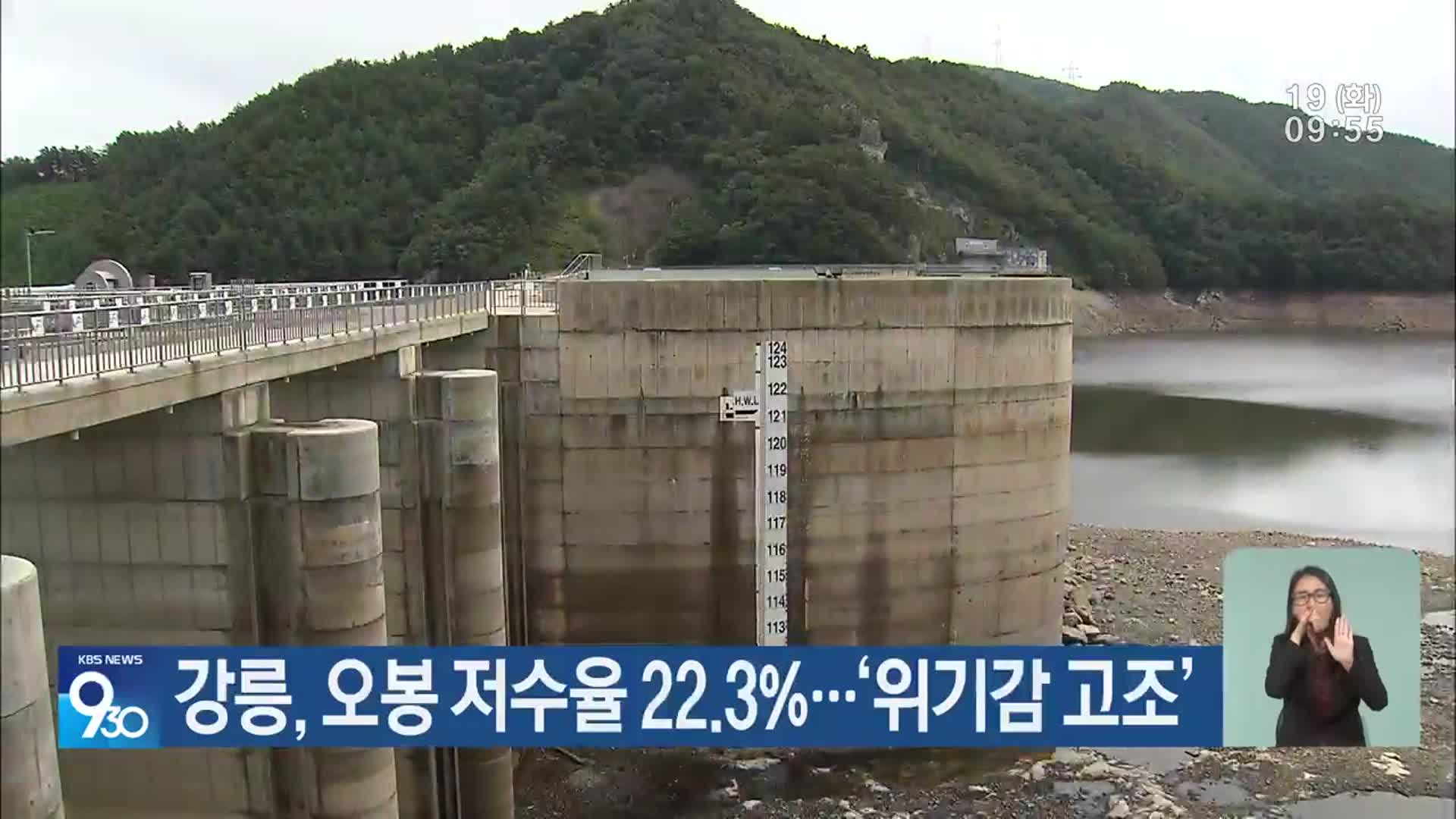 강릉, 오봉 저수율 22.3%…‘위기감 고조’