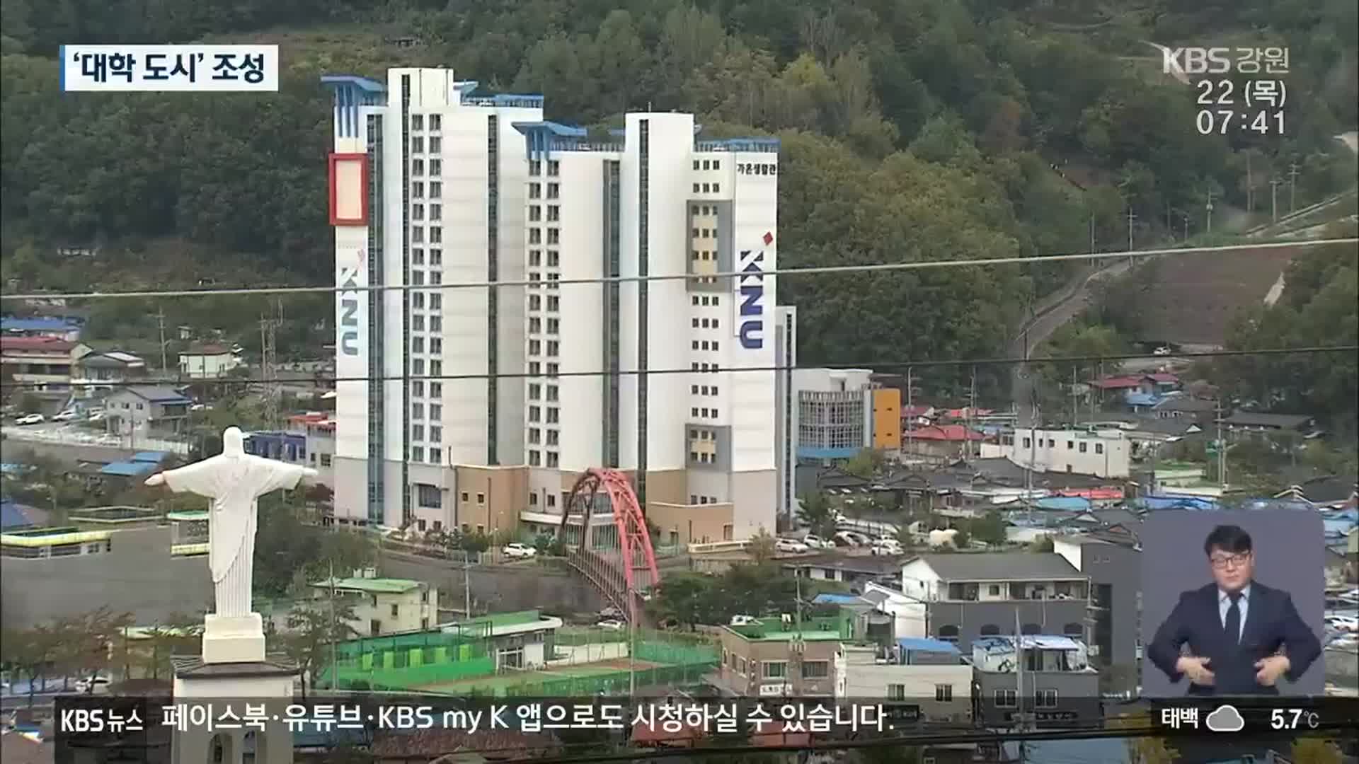 삼척 도계 ‘대학도시’ 조성…학생 편의는?