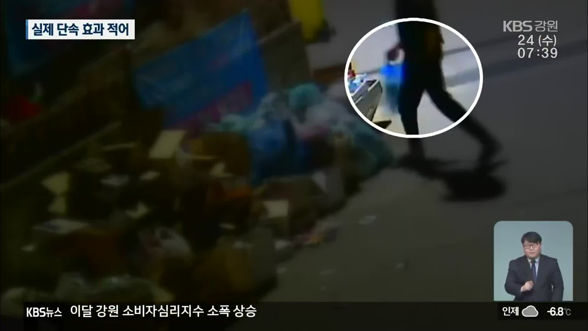 쓰레기 불법 투기 적발 못 하는 CCTV
