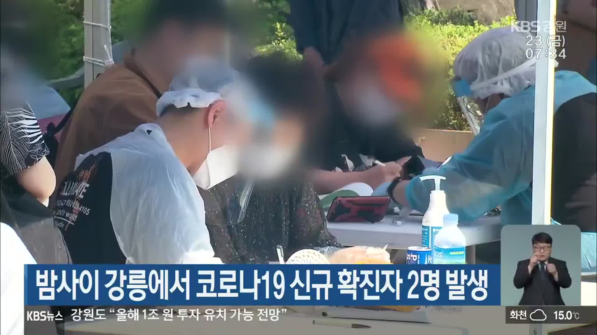 밤사이 강릉에서 코로나19 신규 확진자 2명 발생