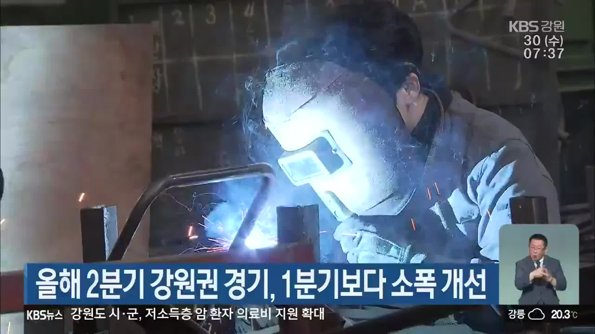 올해 2분기 강원권 경기, 1분기보다 소폭 개선