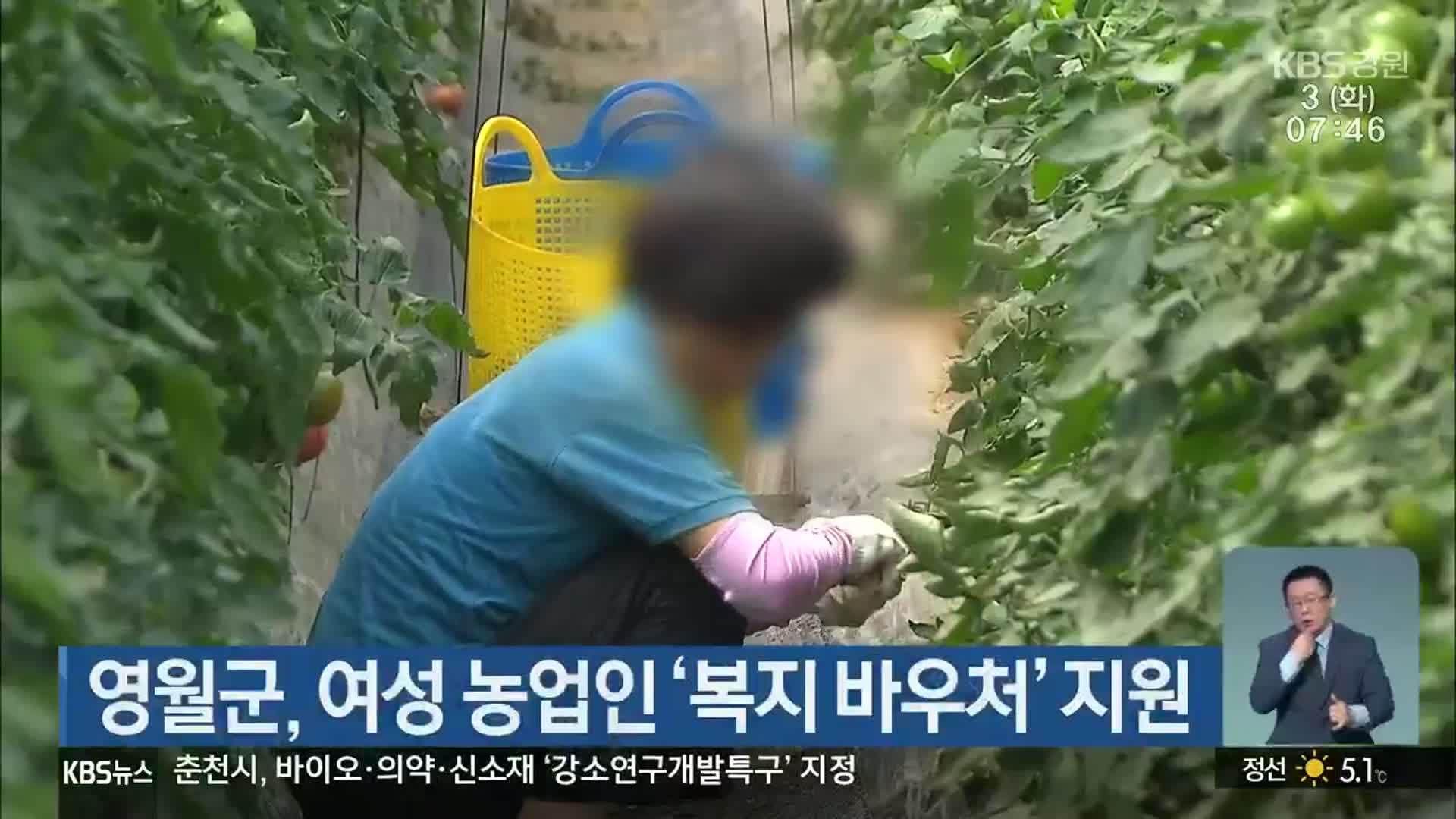 영월군, 여성 농업인 ‘복지 바우처’ 지원