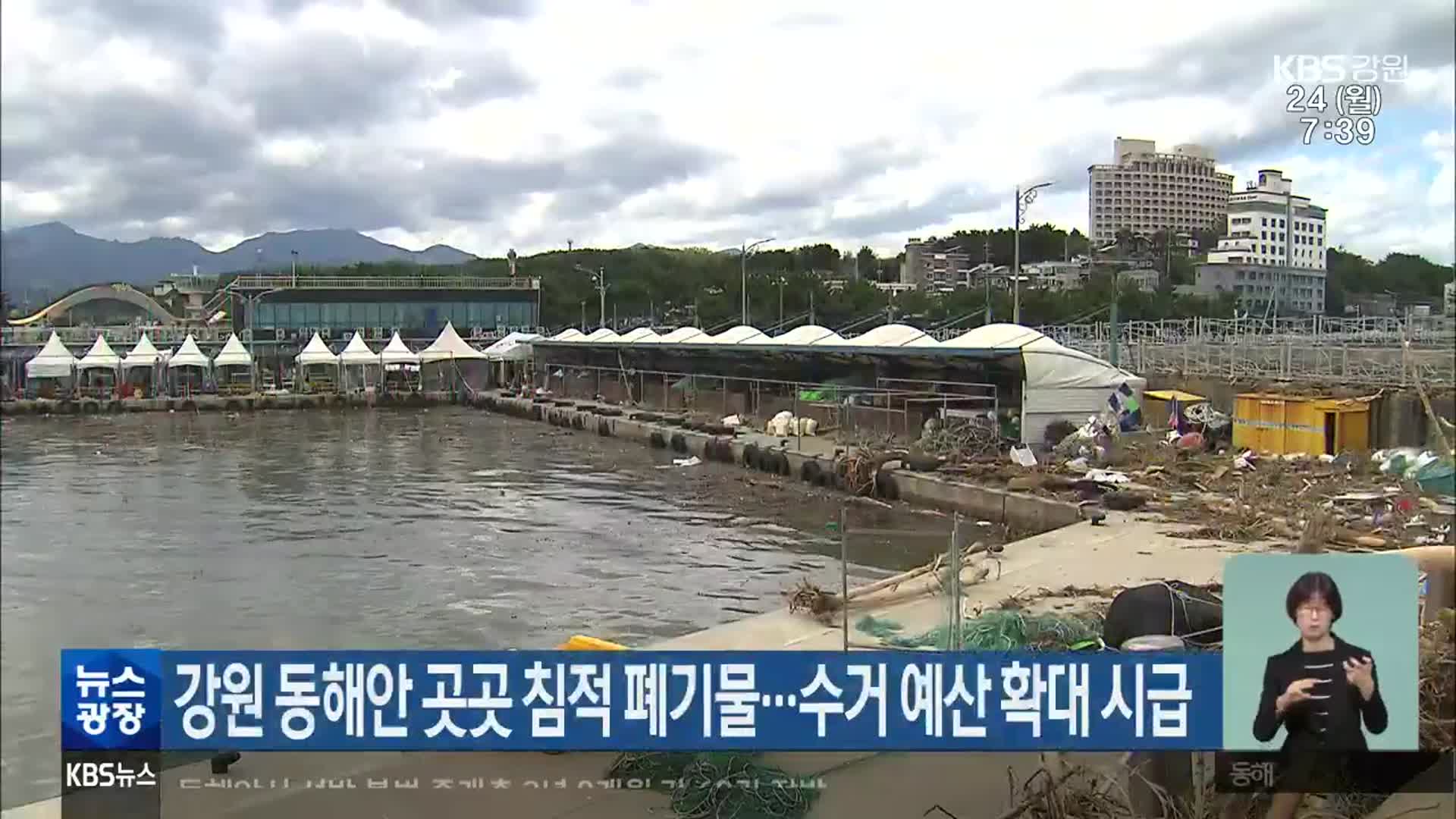 강원 동해안 곳곳에 침적 폐기물…수거 예산 확대 시급