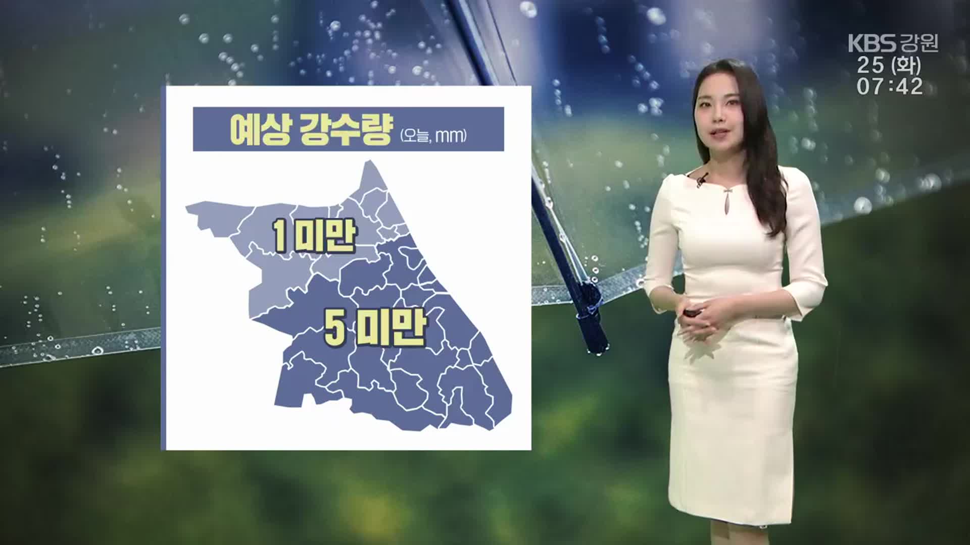 [날씨] 강원 저녁까지 약한 비…곳곳 건조주의보