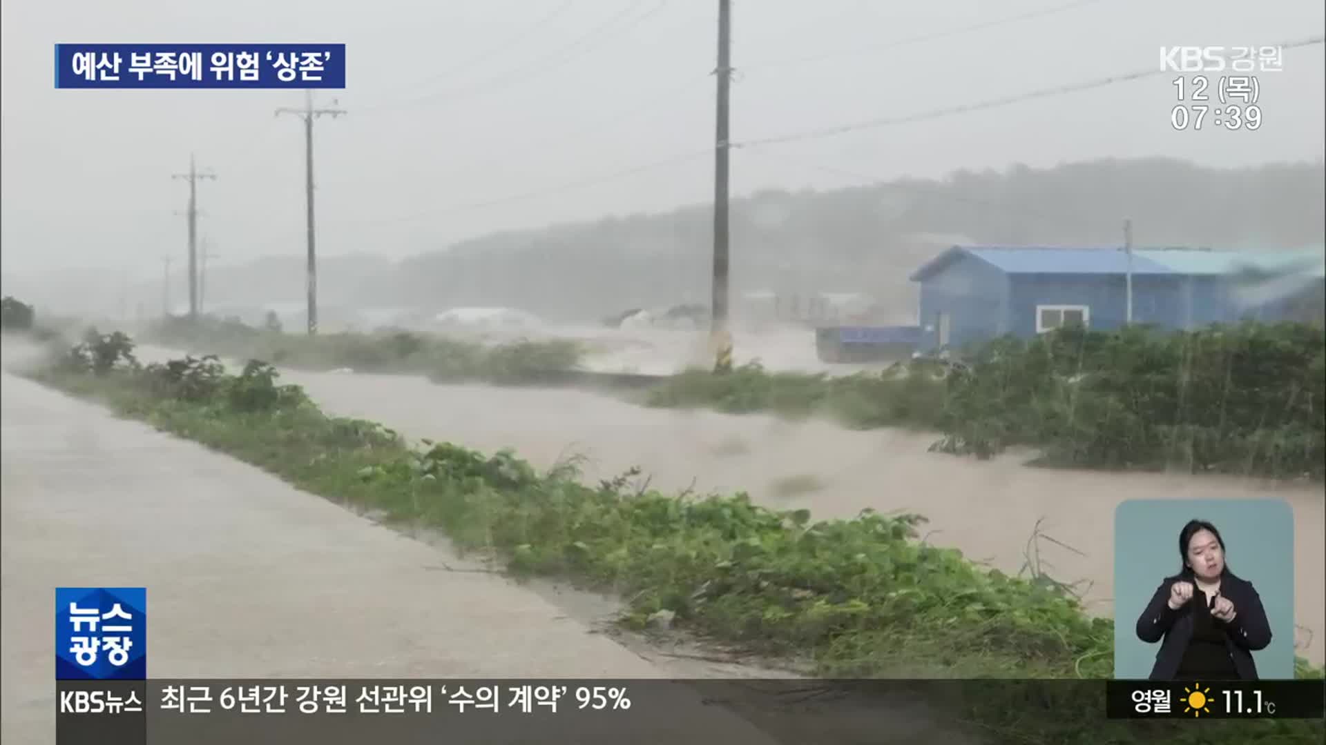 태풍에 범람 소하천 정비 난망…“예산 부족”