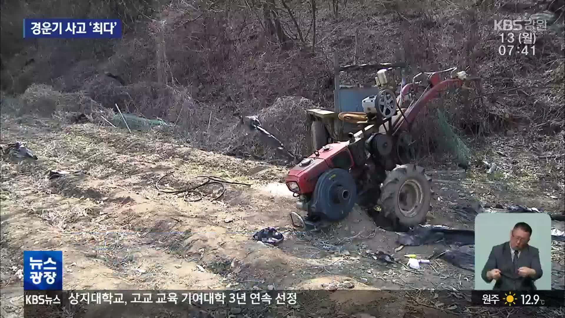 농기계 중 ‘경운기’ 사고 비율 ‘최다’