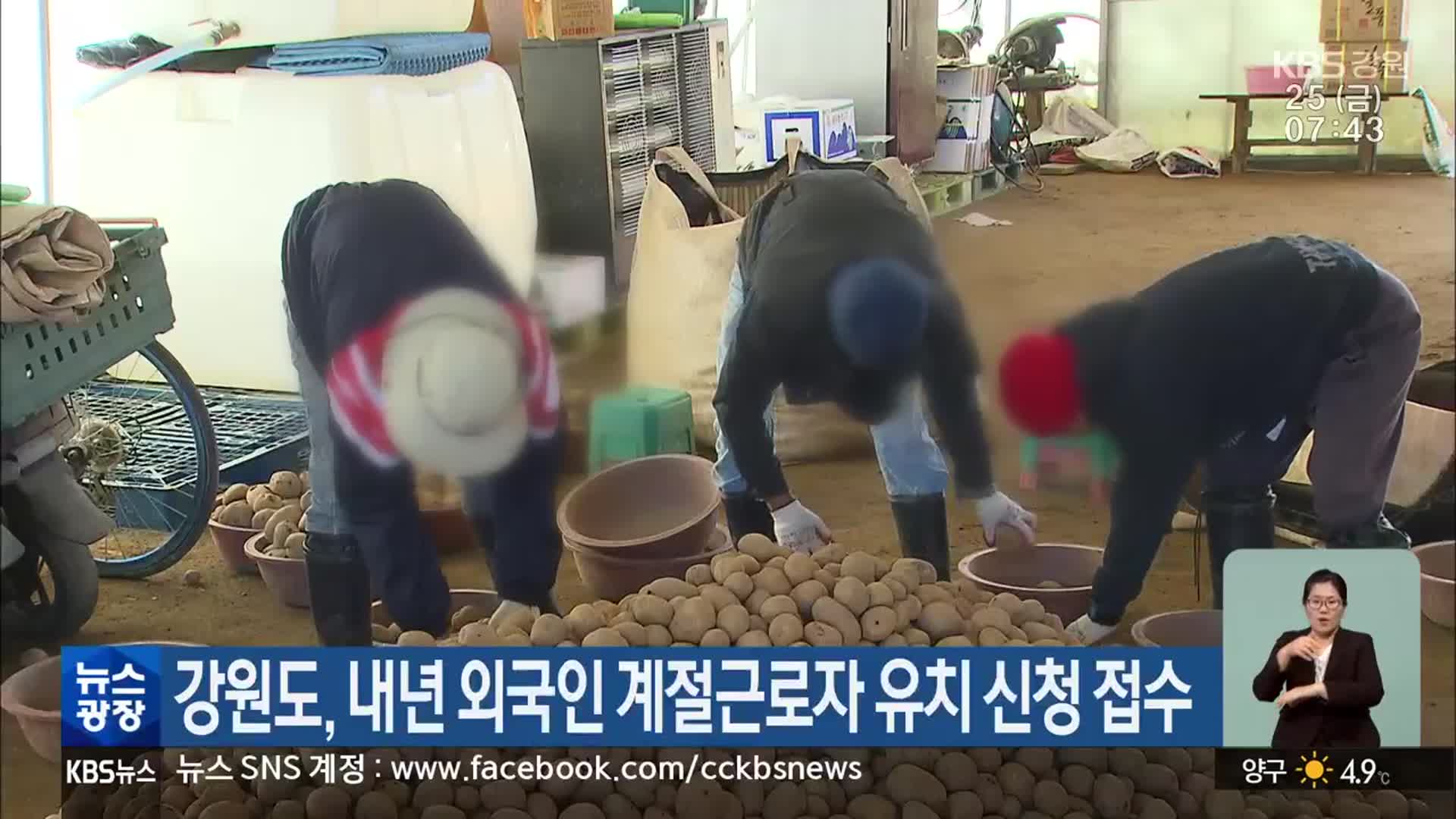 강원도, 내년 외국인 계절근로자 유치 신청 접수