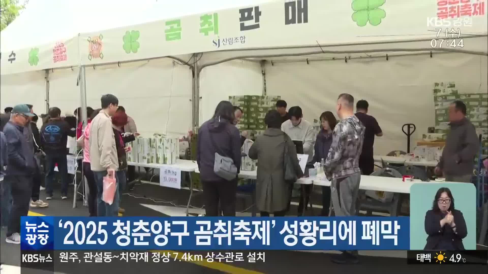 ‘2025 청춘양구 곰취축제’ 성황리에 폐막