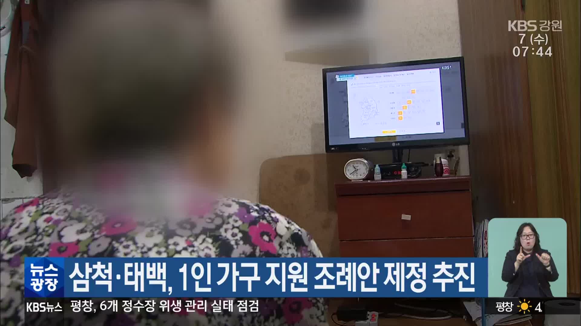 삼척·태백, 1인 가구 지원 조례안 제정 추진