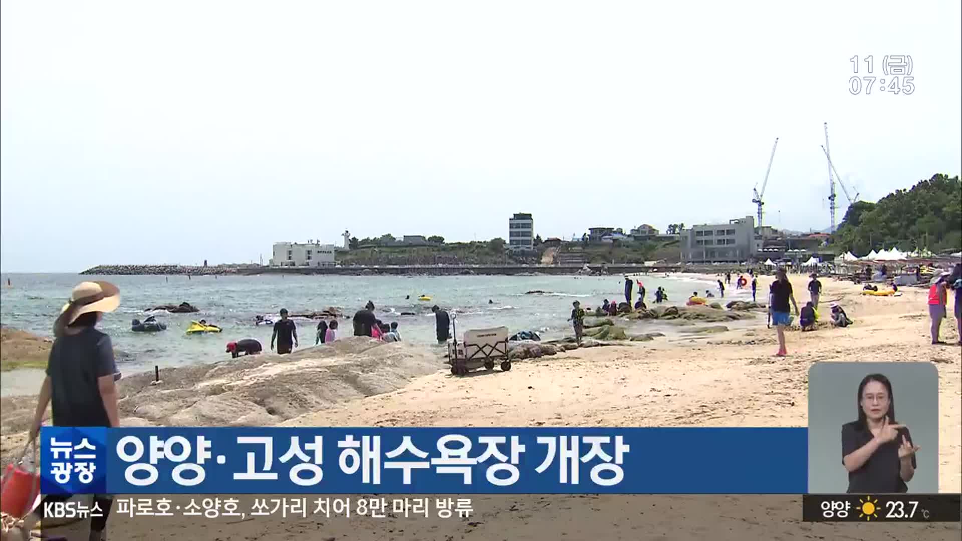 양양·고성 해수욕장 개장
