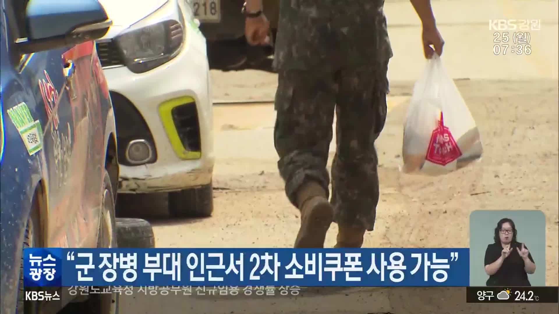“군 장병 부대 인근서 2차 소비쿠폰 사용 가능”