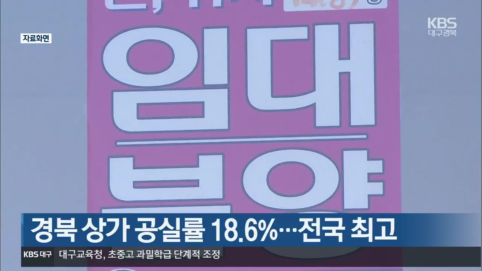 경북 상가 공실률 18.6%…전국 최고