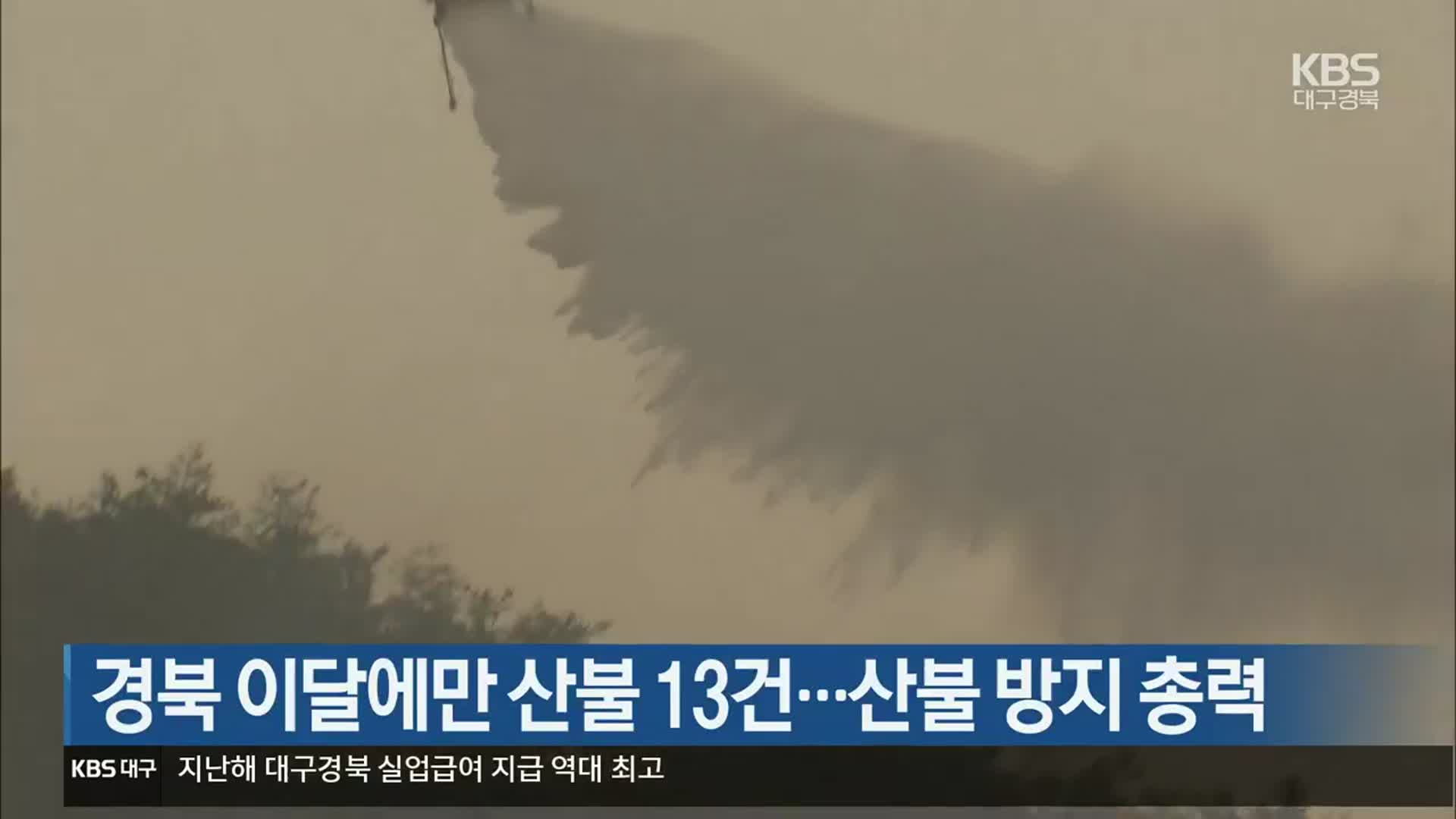 경북 이달에만 산불 13건…산불 방지 총력