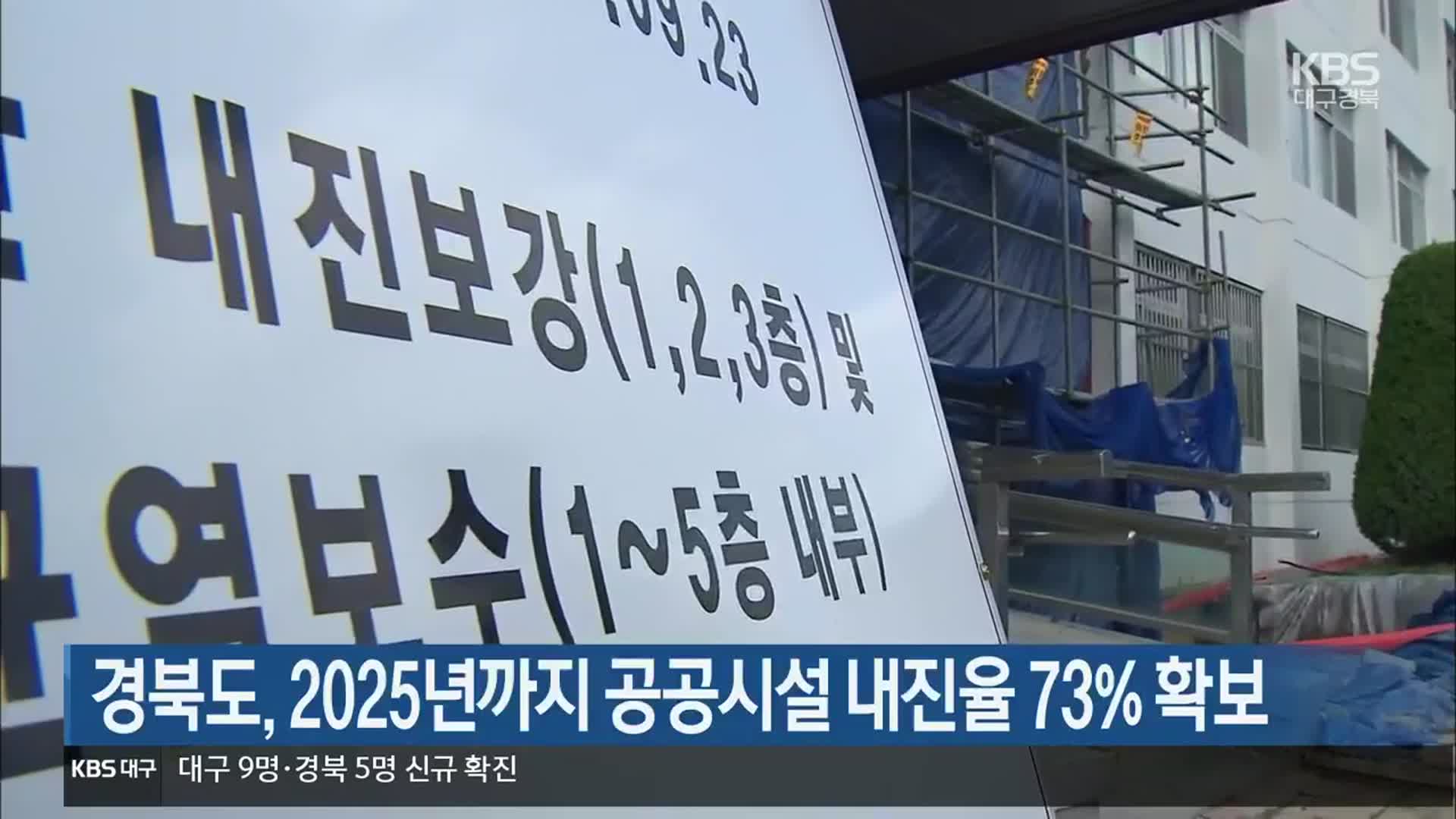 경북도, 2025년까지 공공시설 내진율 73% 확보