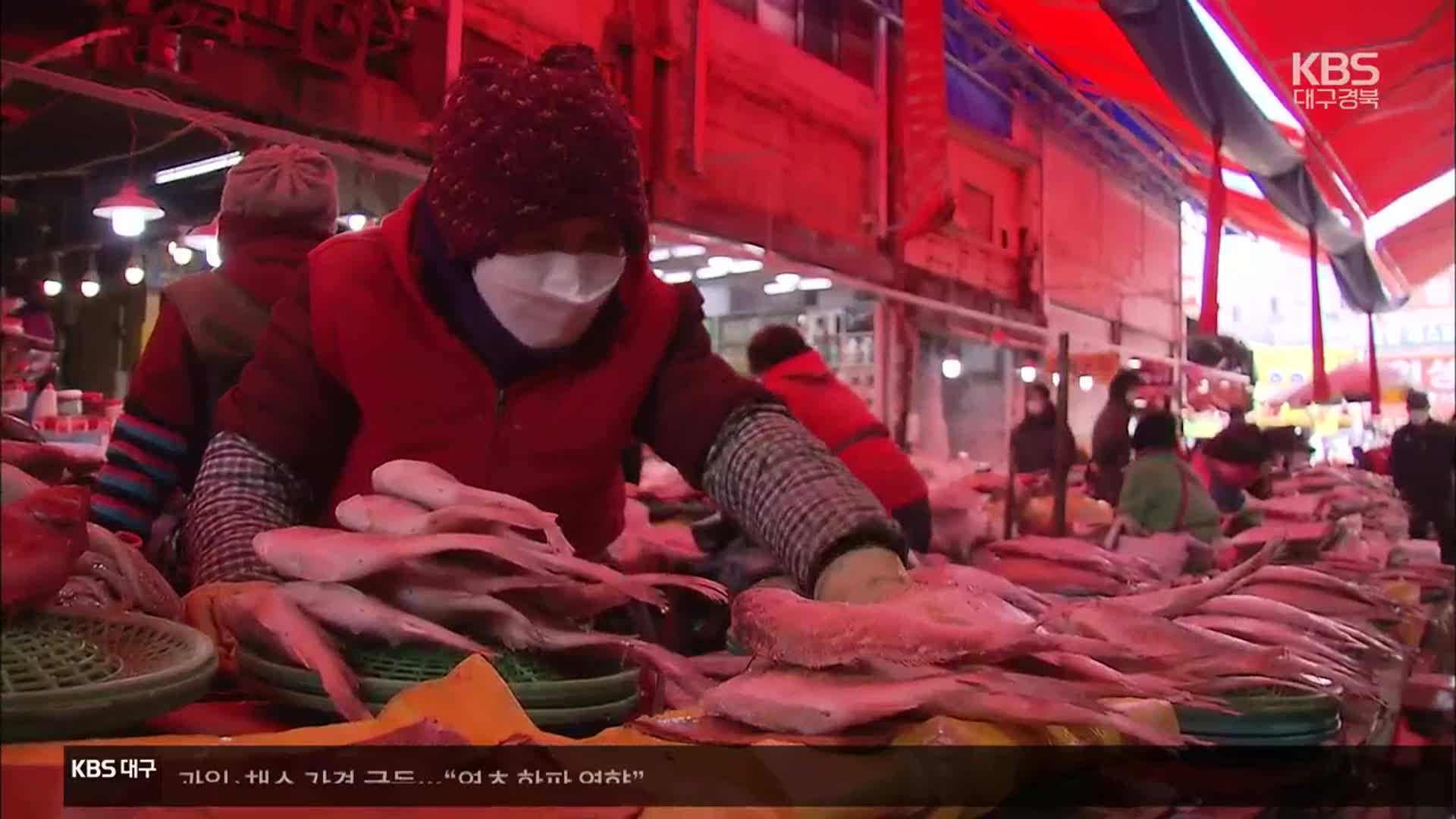 거리두기에 전통시장 매출 급감…설 대목 실종에 속 타는 상인들