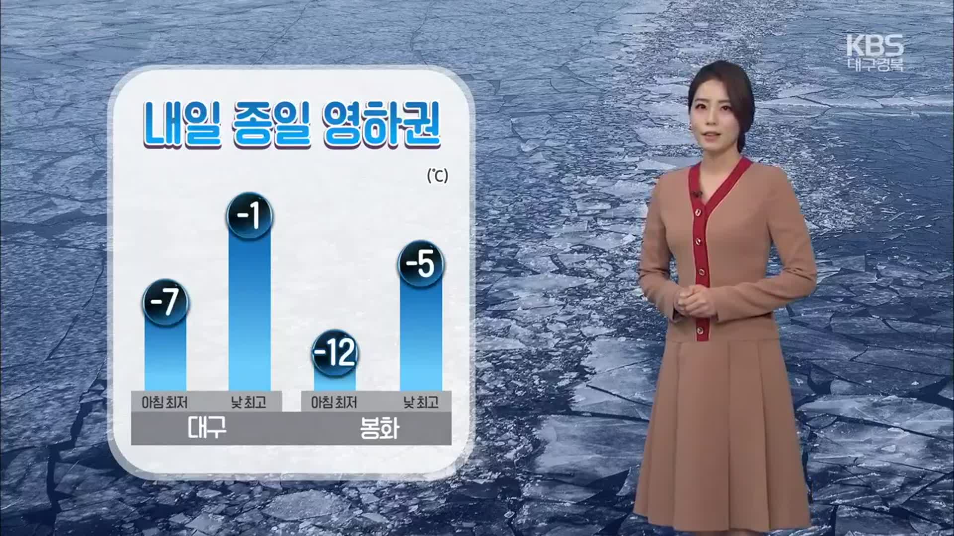 [날씨] 대구·경북 내일 종일 영하권…울릉도·독도 최고 20cm ‘눈’