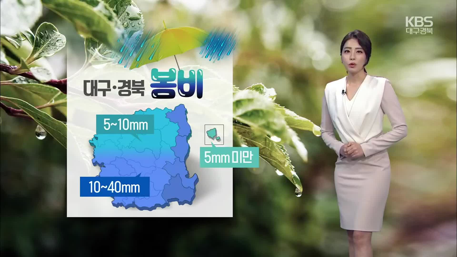 [날씨] 대구·경북 내일 곳곳 ‘봄비’…낮 기온 10도 안팎