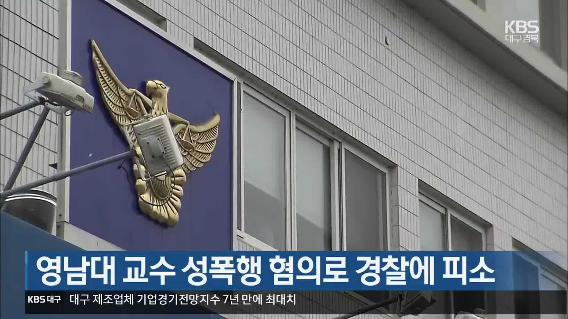 영남대 교수 성폭행 혐의로 경찰에 피소