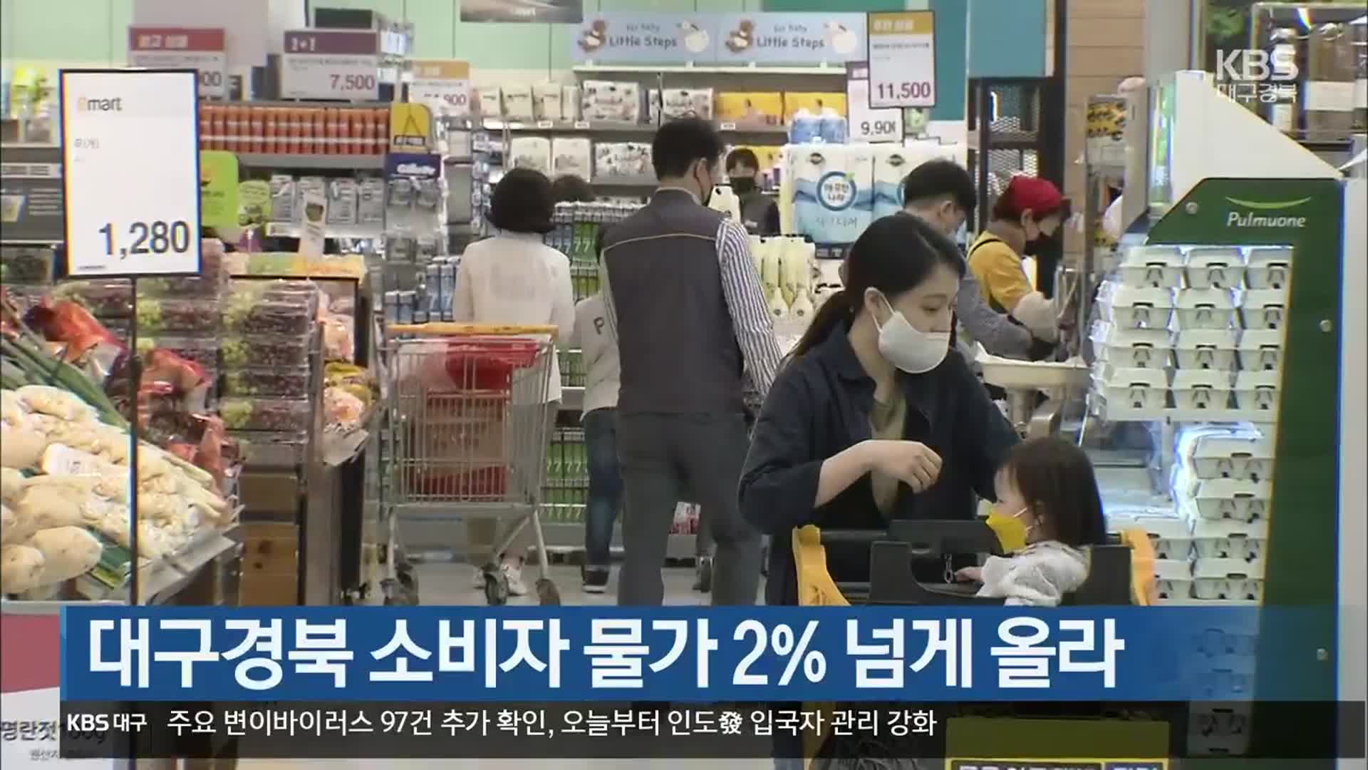 대구·경북 소비자 물가 2% 넘게 올라
