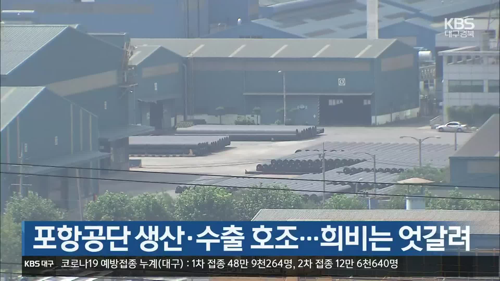 [여기는 포항] 포항공단 생산·수출 호조…희비는 엇갈려 외